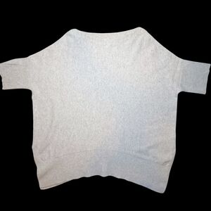 Snapdragon Designs Cashmere Light Gray Oversized Short Sleeve Sweater Size S-M